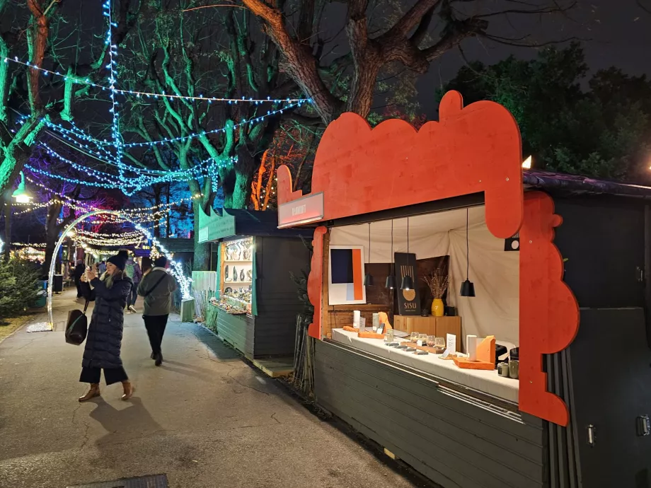 Julmarknad på universitetsområdet