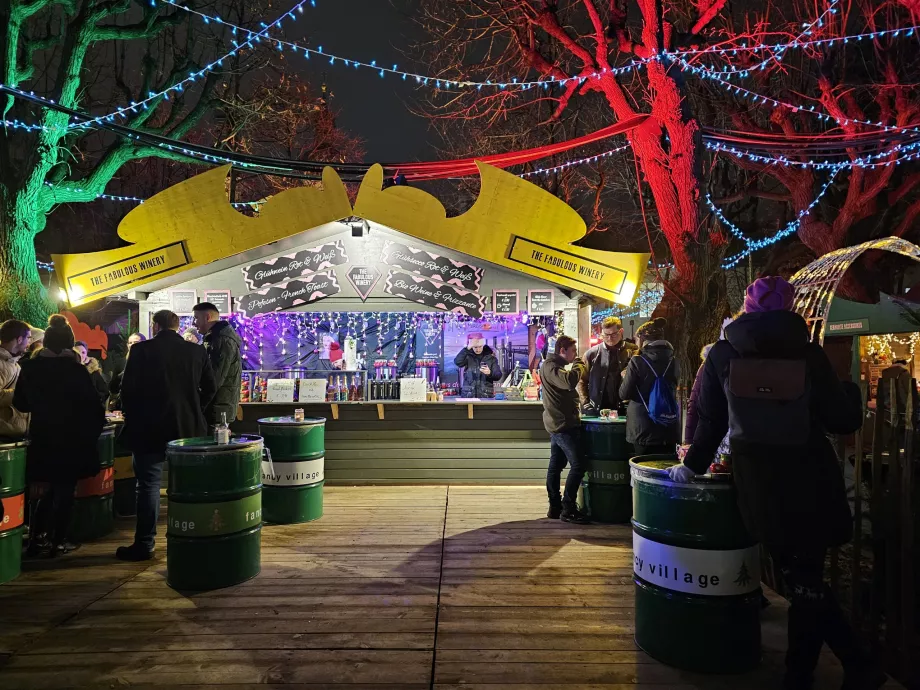 Julmarknad på universitetsområdet