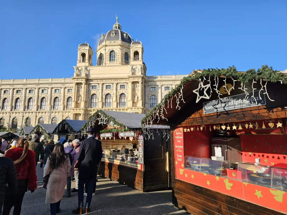 Julmarknad på Maria-Theresien-Platz