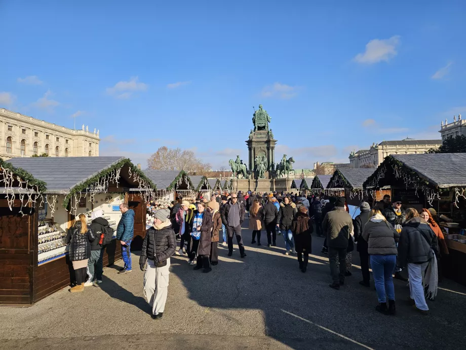 Julmarknad på Maria-Theresien-Platz