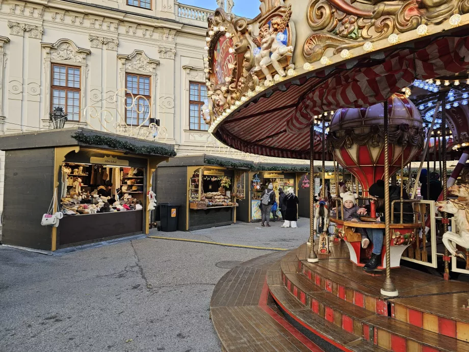 Marknader framför Oberes Belvedere