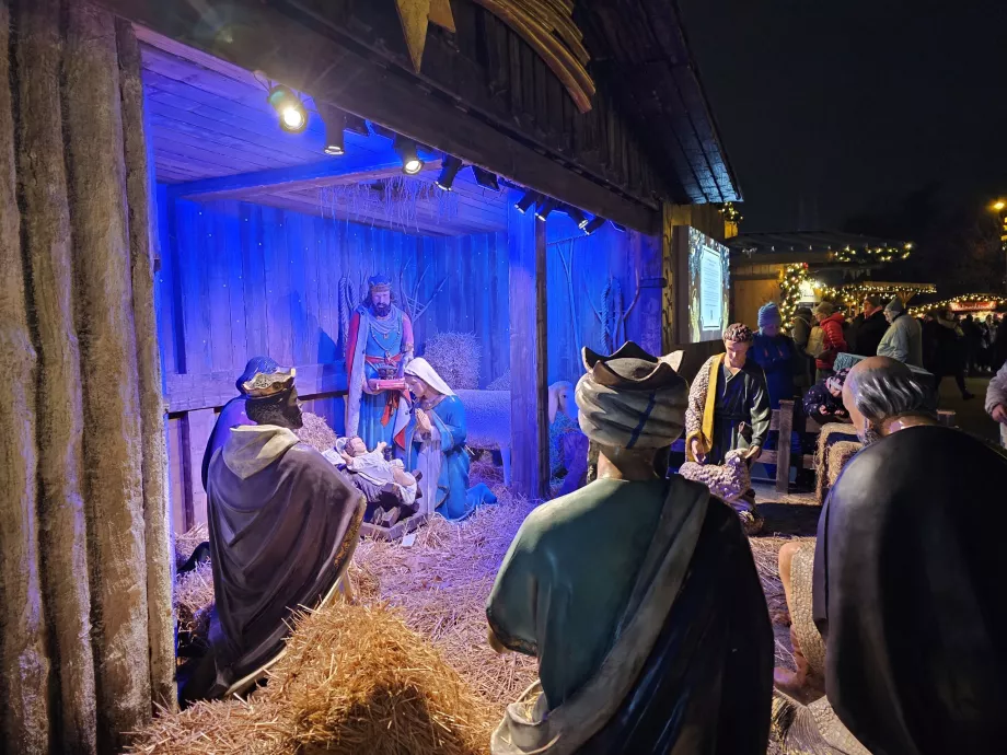 Julmarknad framför stadshuset