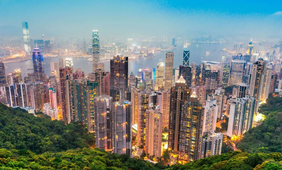 Victoria Peak - utsikt över Hong Kong