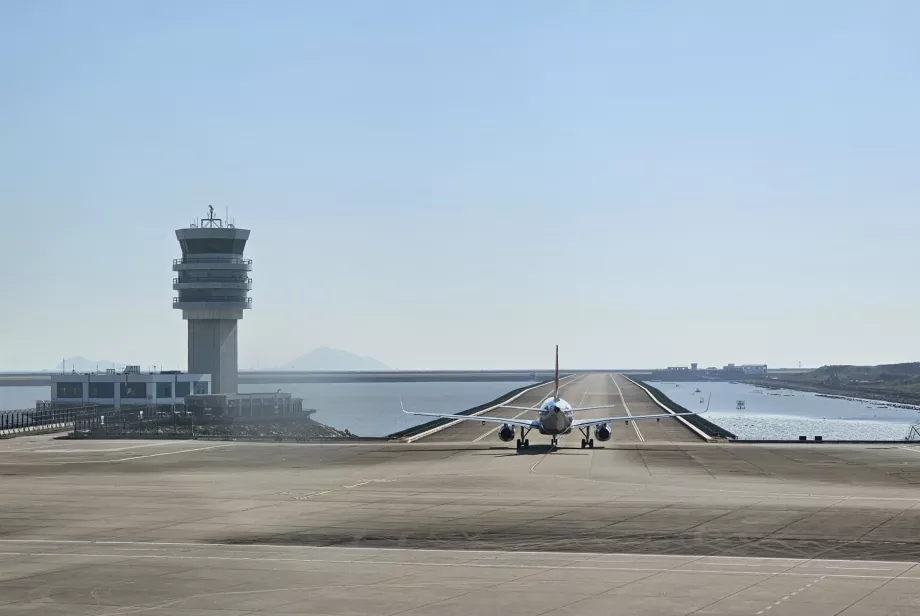 Taxibana på Macao MFM flygplats