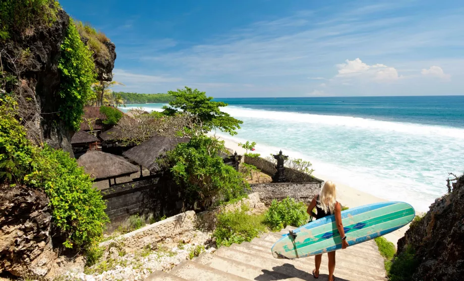 Surfing på Bali