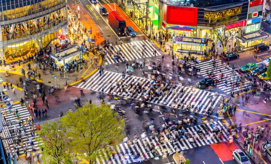 Vägskäl i Tokyo