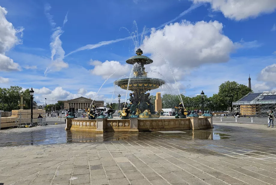 Fontän på Place de la Concorde