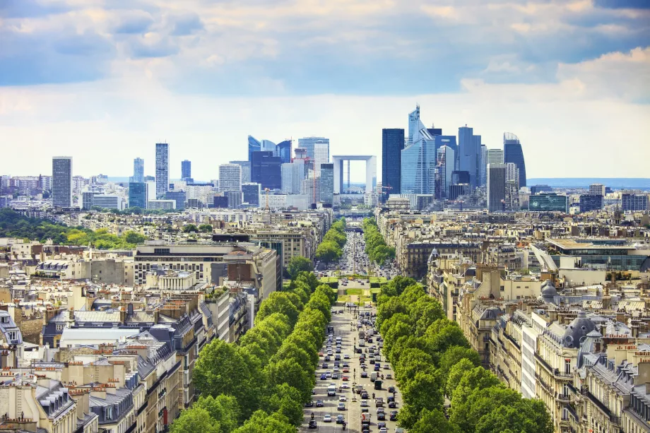 Panorama över La Défense