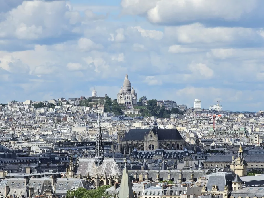 Utsikt över Montmartre från Pantheon