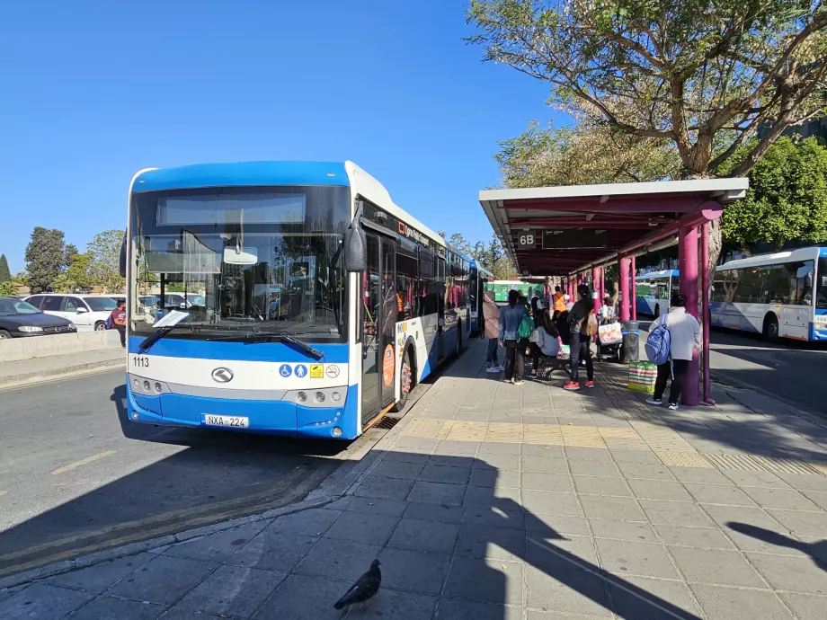 Cyprus Public Transport - bussar i kollektivtrafiken i Larnaca och Nicosia