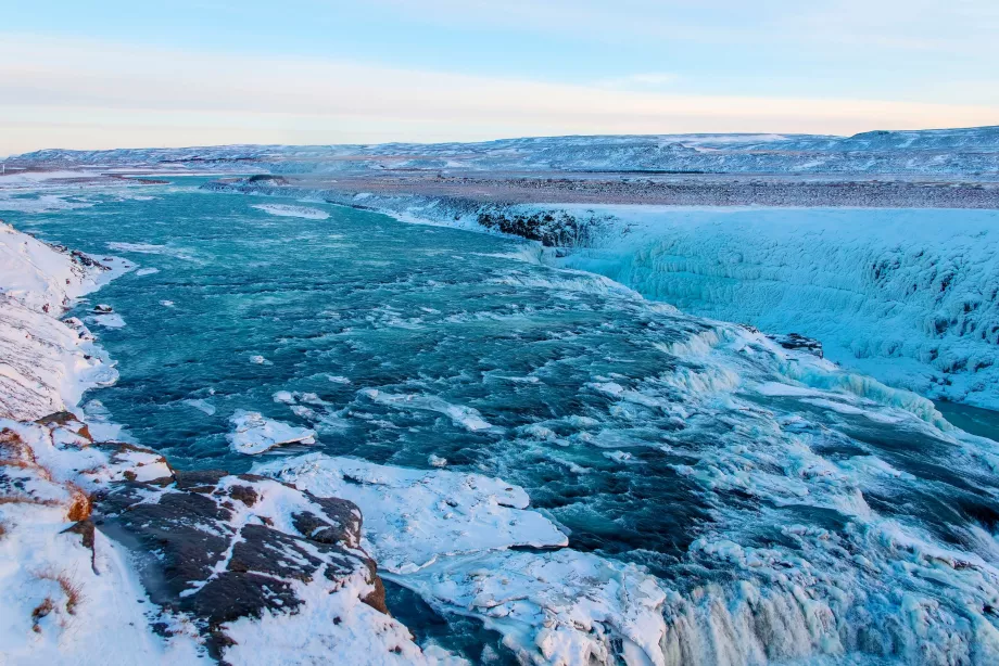 Gullfoss på vintern