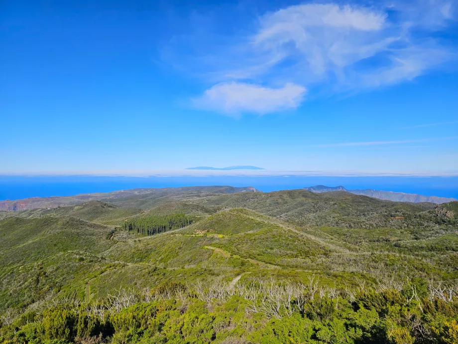 Utsikt över ön La Palma från Alto de Garajonay