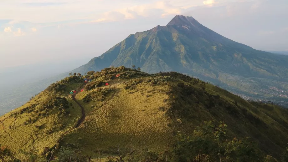 Tältläger, Mount Merbabu