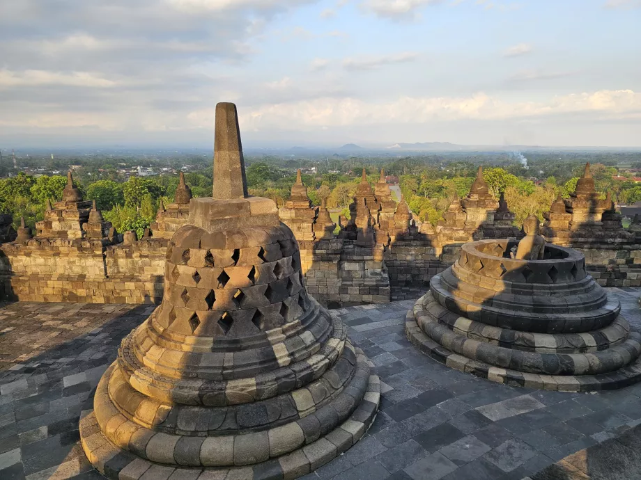 Borobudur-templet, utsikt