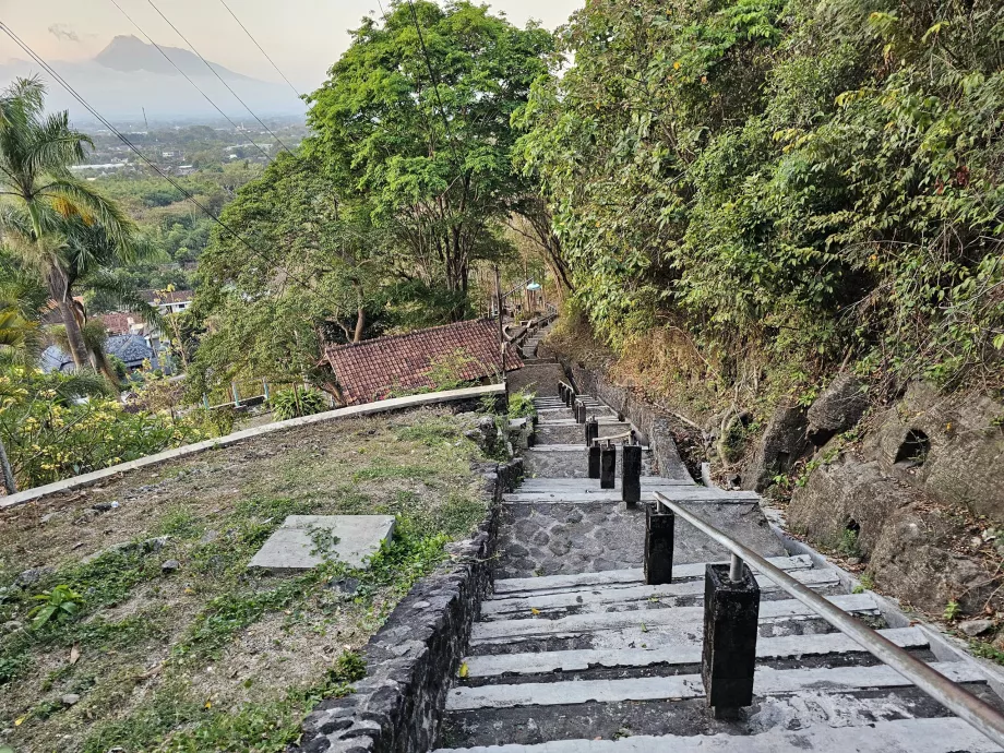 Trappor från Ratu Boko-palatset