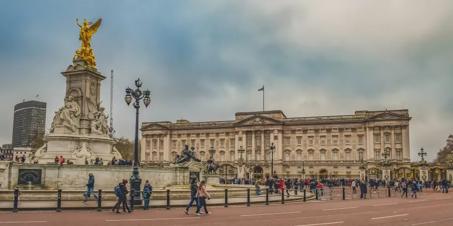 Översiktsbild av Buckingham Palace