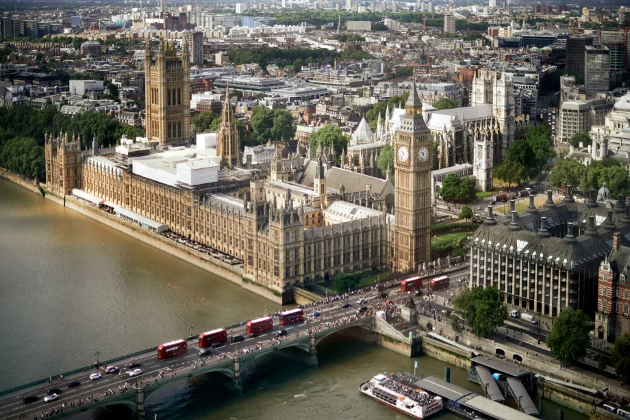 Utsikt över Big Ben och Westminster